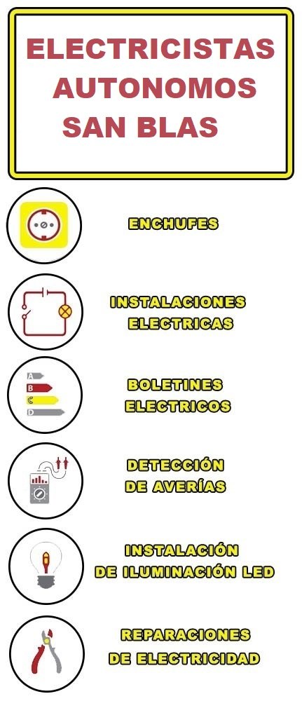 servicios de electricidad en San Blas