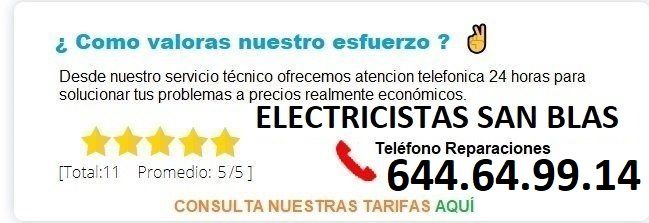 electricistas San blas precios